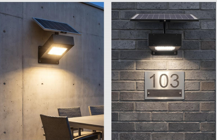Solar wall-mounted lamp